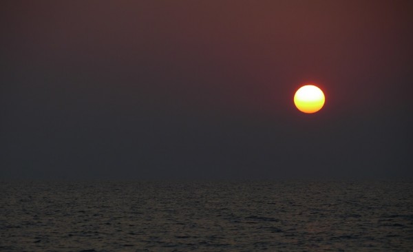 Sonnenaufgang auf dem Weg nach Griechenland