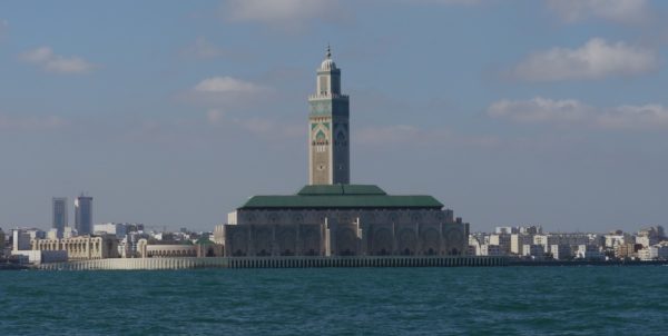 riesige Moschee in Casablanca
